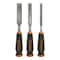 Buck Brothers 3 Piece Comfort Grip Wood Chisel Set  1/2 in, 3/4 in, 1 in 74730 - alternate 1
